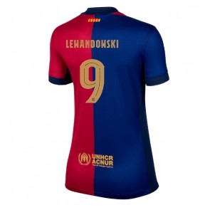 Billiga Barcelona Robert Lewandowski #9 Hemmatröja Dam 2024-25 Kortärmad